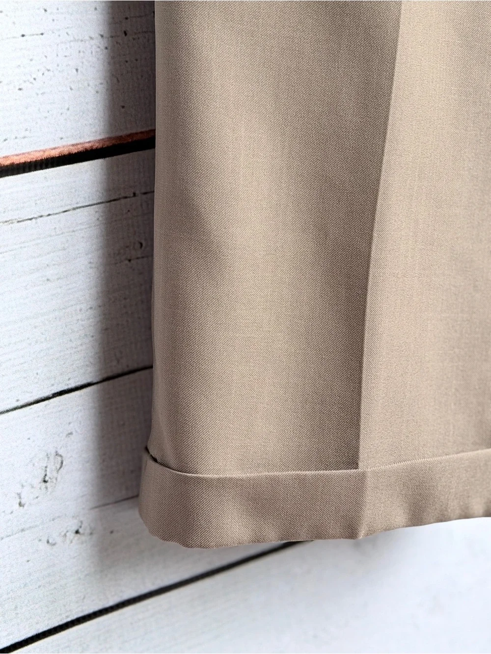 Haggar Men's Pleated Chinos in Light Brown 34x29